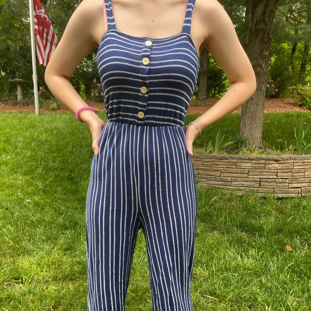 Striped Jumpsuit
